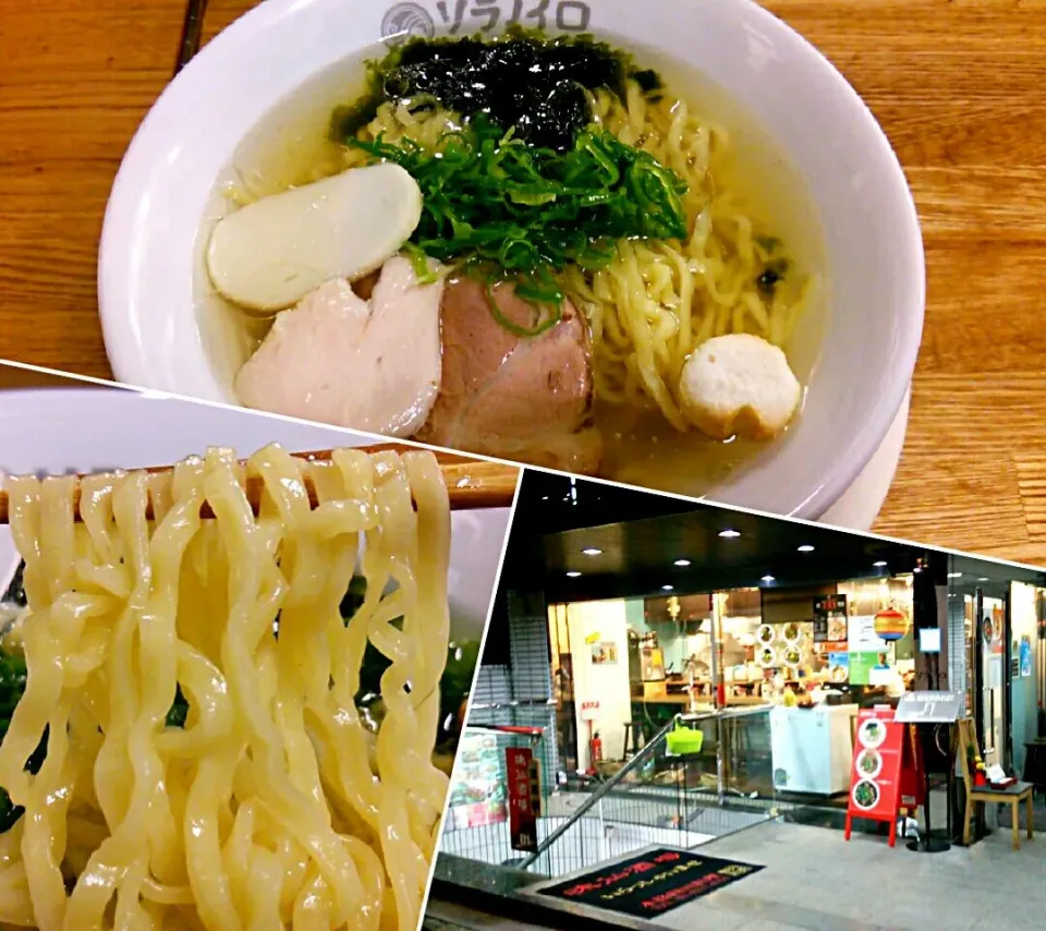 ソラノイロ salt & mushroom＠麹町
塩煮干ソバ 820円
#ラーメン #東京都千代田区 #麹町駅 #017|しんたたさん