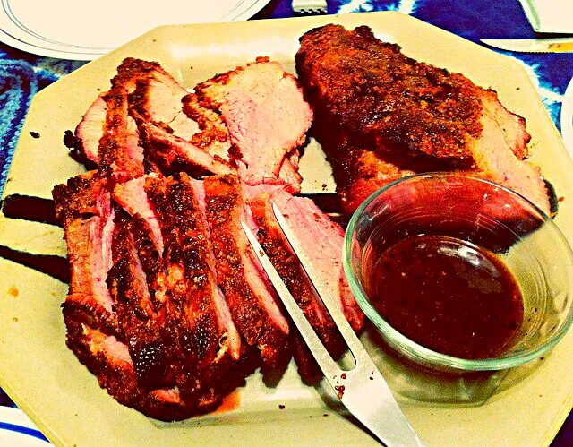 My Cousin Karl BBQ Tri Tip with Hot BBQ Chili Sauce 🔥 😋 🔥 Hot and Spicy Food Day 🔥 #Dinner #Beef #Party #Main dish 😊 #Lifestyle #BBQ 🔥 😋 🔥|Alisha GodsglamGirl Matthewsさん