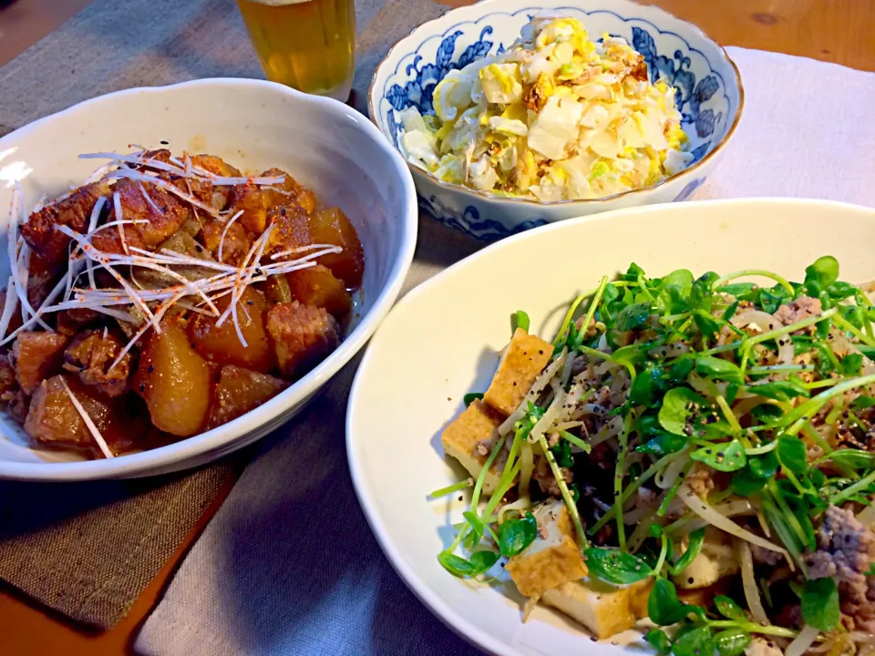 昨夜のおかず・晩酌🍺|ぷっくりんこ💙さん