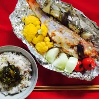 Grilled fish with colorful vegetables|Linting Huangさん