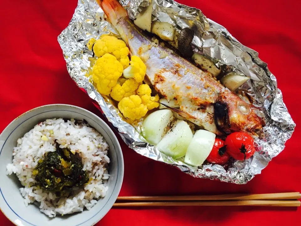 Grilled fish with colorful vegetables|Linting Huangさん