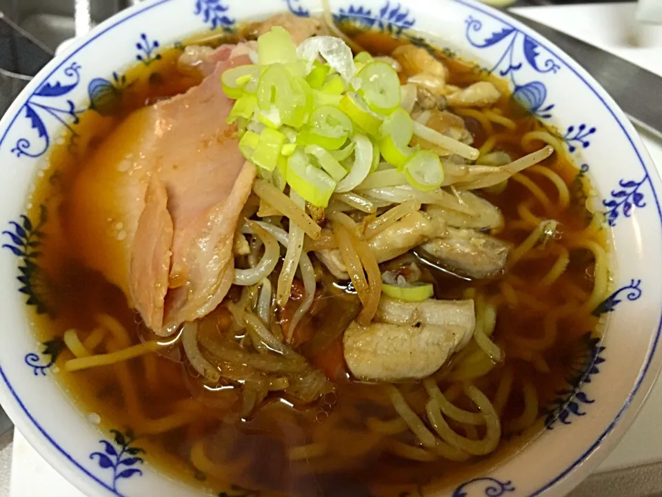 鶏肉と野菜の焼豚麺。|shenhuaさん