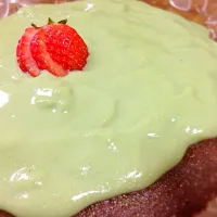 Easy Choco tart with matcha topping|kokinekat@(・●・)@さん