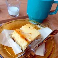 Snapdishの料理写真:酒粕とりんごのNYチーズケーキ|まのさん