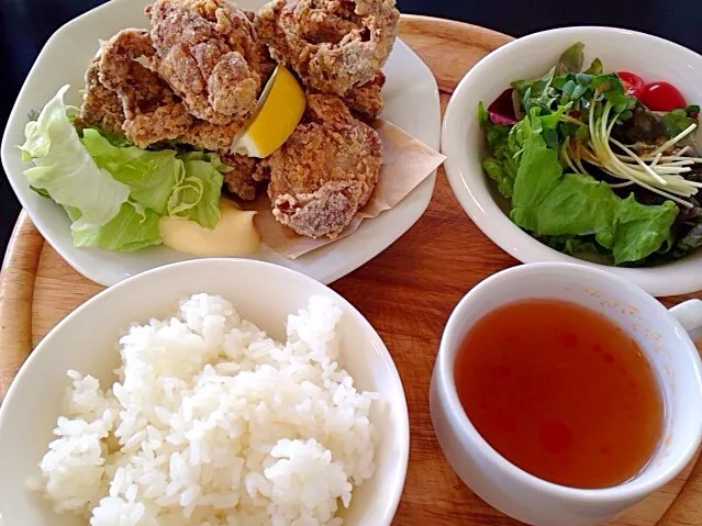 から揚げ定食(*^^*)|マリリン☆さん