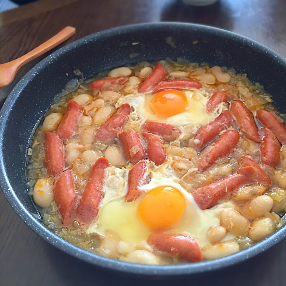 チョリソーと白いんげん豆の煮込み|Pichanさん