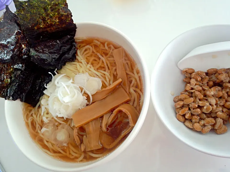 昨日アド街でやってた納豆つけ麺☆なかなかイケるlunch♡1/18|ちび太さん