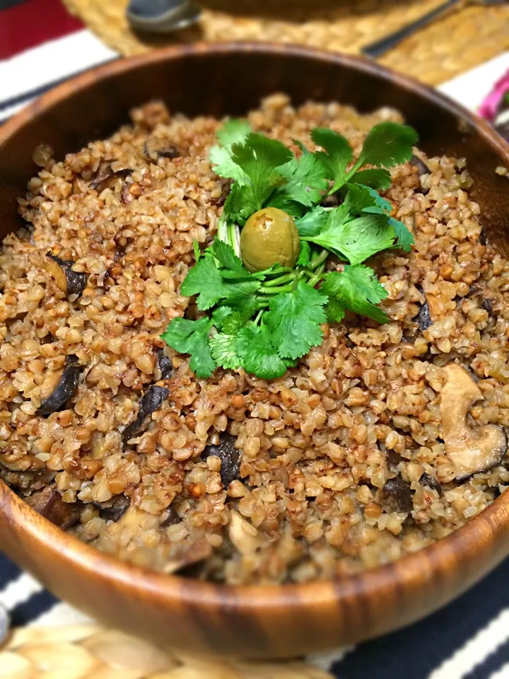 Grechana kasha;) buckwheat with mushrooms;)|aястасияさん