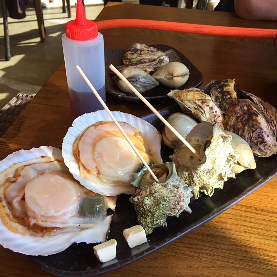 Snapdishの料理写真:浜焼きぃ〜ε=(ﾉ*^∀︎^)ﾉ|Mehco Coconutvanillaさん