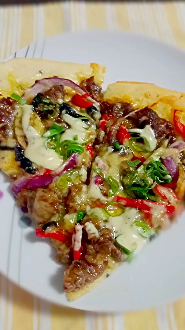 Teriyaki Beef pizza.|Luke Smithさん