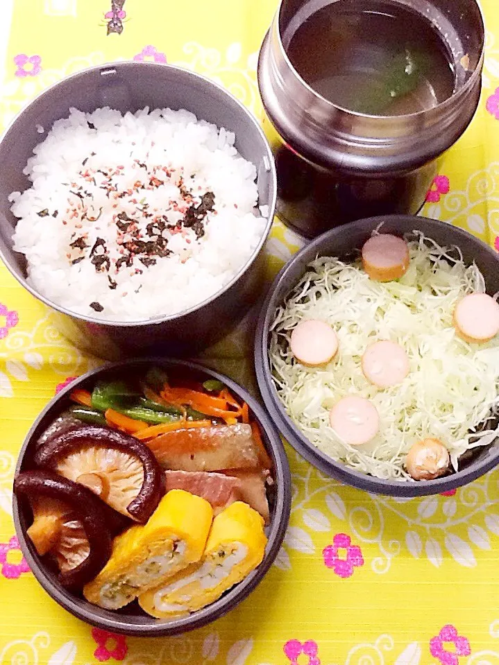 Snapdishの料理写真:1/19旦那弁🍱ヾ(｡･ω･｡)|さとう かおりさん