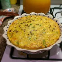 Crustless turkey bacon and cheddar quiche|Kara Wallさん