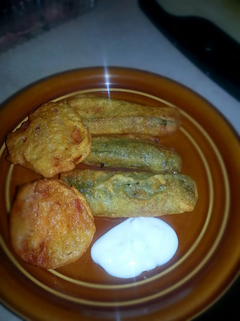 Snapdishの料理写真:#friedpickles #friedtomatoes|Yokiさん