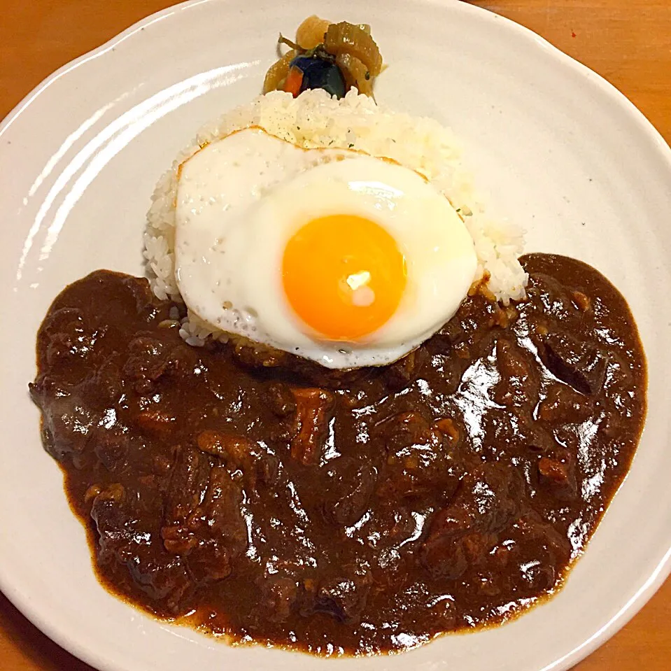 Snapdishの料理写真:Curry 'OHANA 牛スジ肉のカレー 大辛|カウンター嬢さん