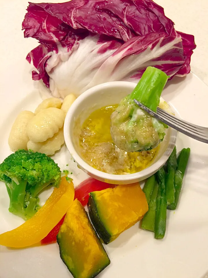 bagna cauda 😄 porsi mini special diets #ceritanya|reviliaさん