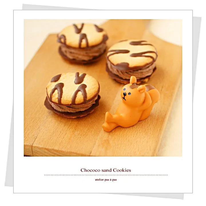 chococoクッキーサンド♪ #クッキー #チョコレート #おやつ|atelier pas a pasさん