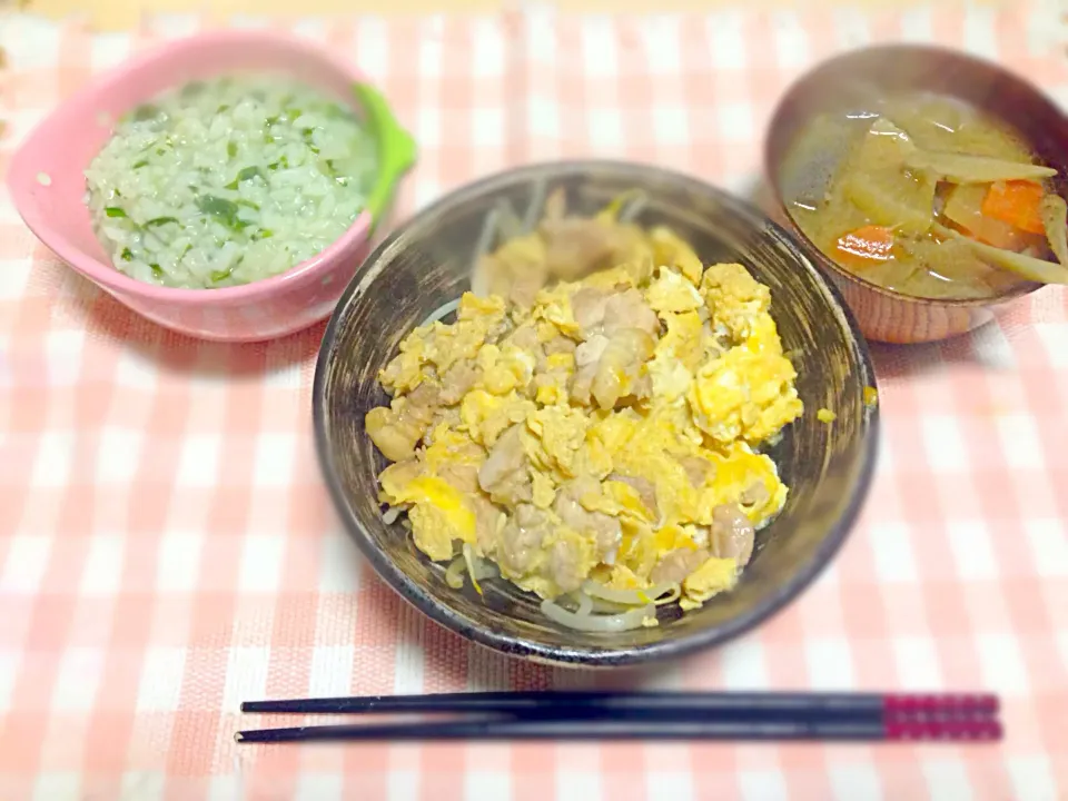 もやし飯の親子丼、七草粥、豚汁|Chikako Tashiroさん