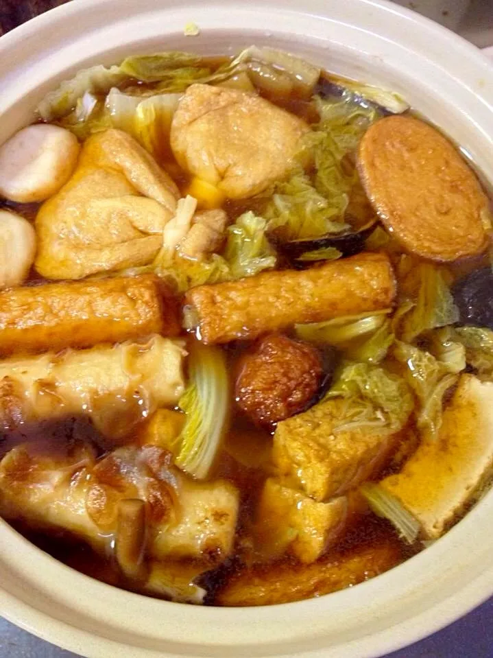 "Oden" a Japanese winter dish in a hot pot|Tatatさん