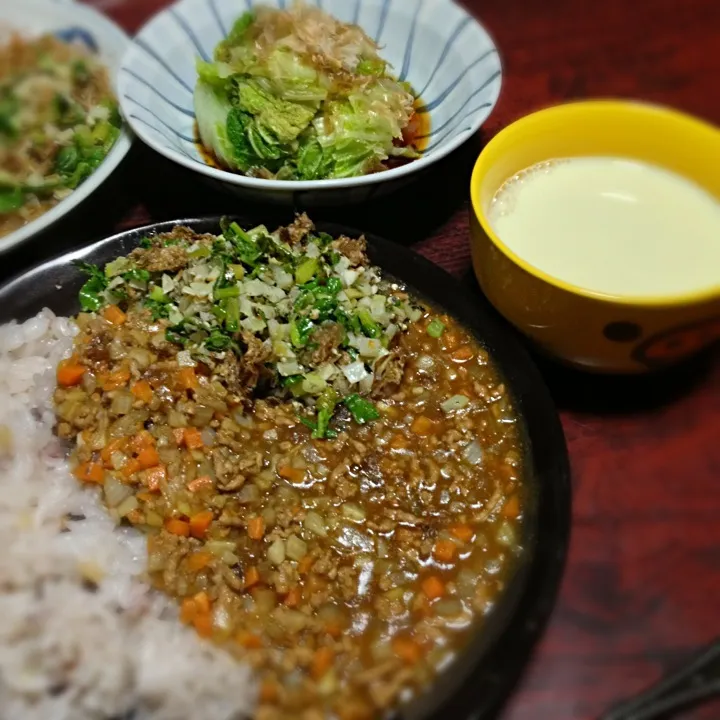 大根葉カレー＆白菜の柚子びたし|ともえさん