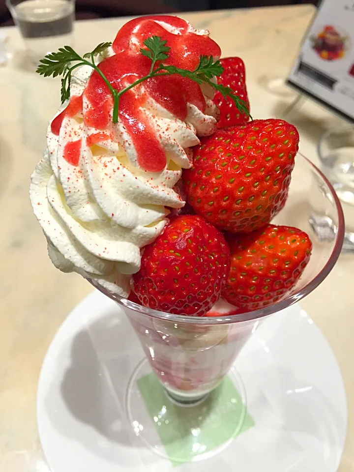 Snapdishの料理写真:strawberry & yoghurt parfait|mariさん