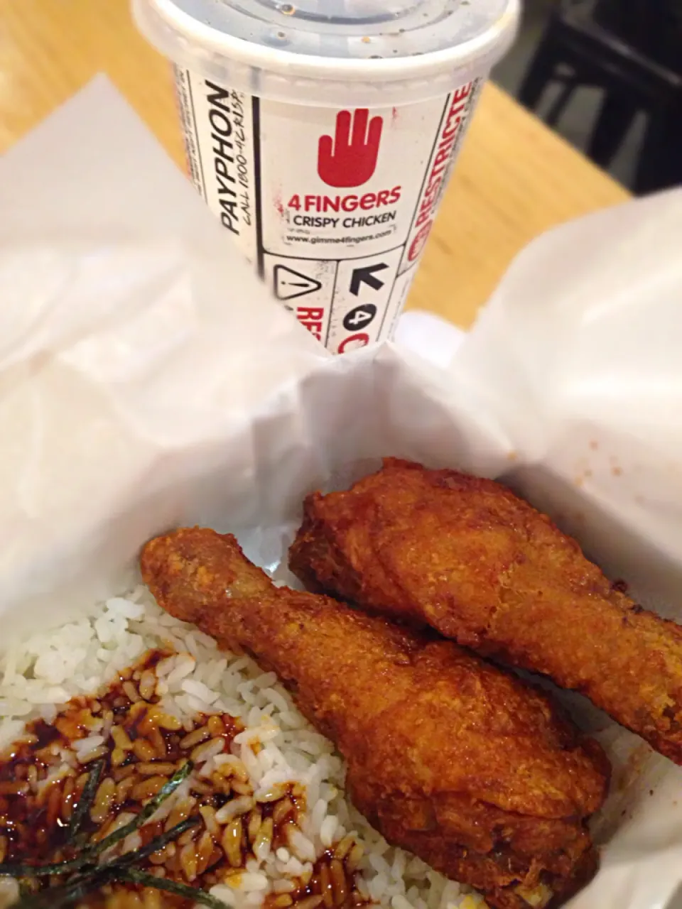 4Fingers Soy Garlic Drumstick Rice set|Sakuraaaaaさん