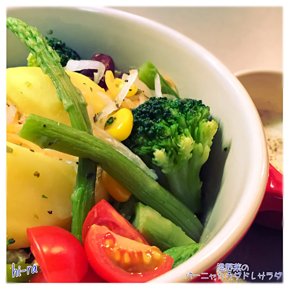 Snapdishの料理写真:『温野菜のバーニャカウダドレサラダ』|hi-ra（ひいら）さん