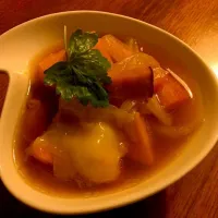 Snapdishの料理写真:Nikujaga with Pumpkin & Mochi|Alexさん