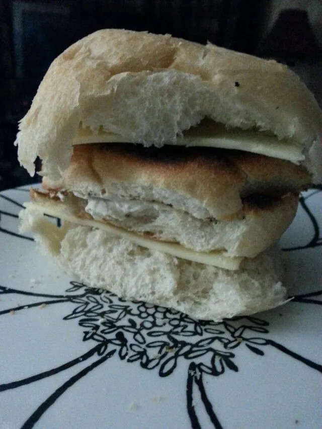 Snapdishの料理写真:my son Jack Poland's chz triple Decker sandwich.  go check out his snap dish page! !!|Polly Gelfusoさん