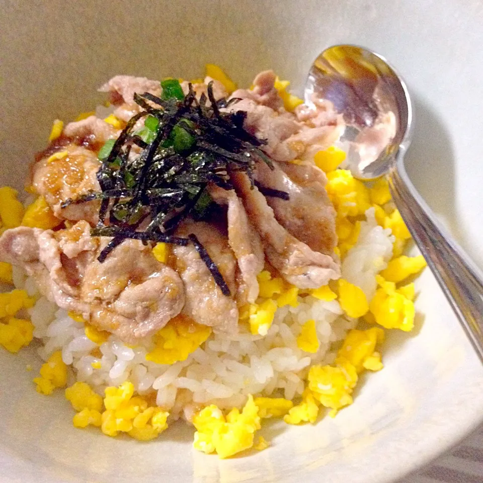 Snapdishの料理写真:焼きしゃぶ丼|Accaさん