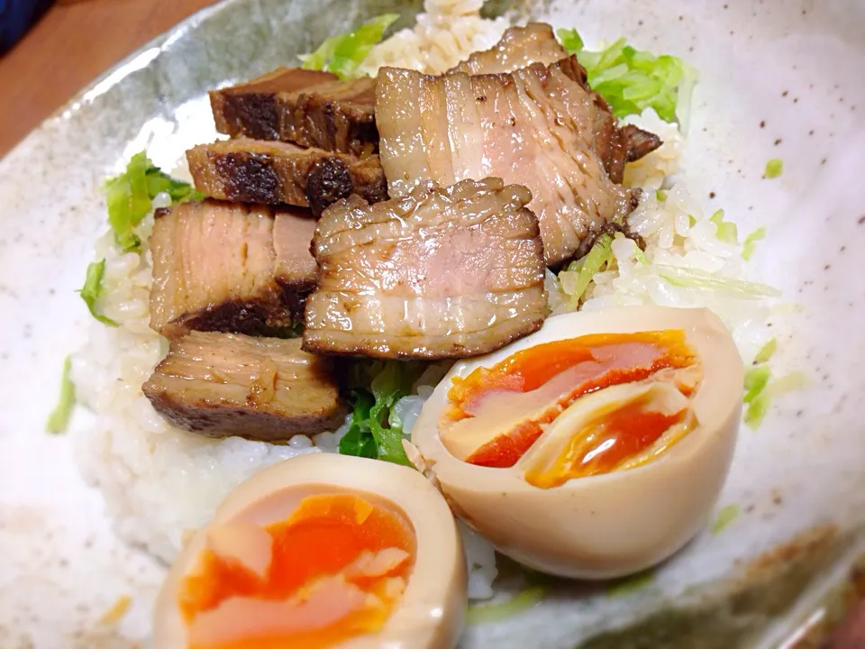 自家製味玉＆自家製チャーシュー丼|Mimさん