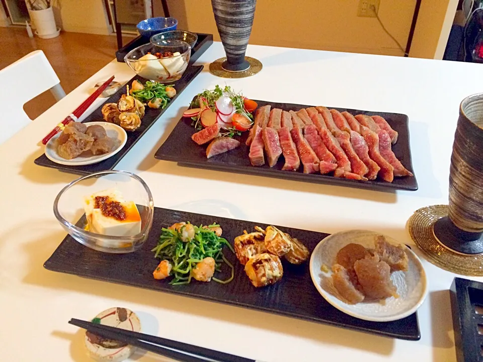 ステーキ、おつまみイロイロ|ayaさん