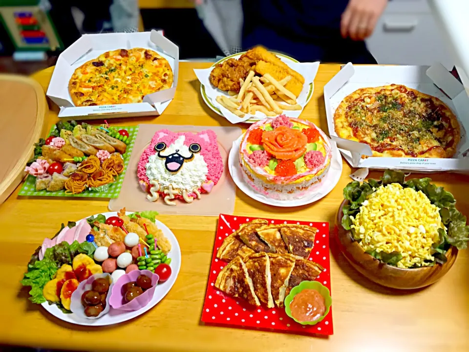 息子の3歳誕生日会❤︎|ゅぃさん