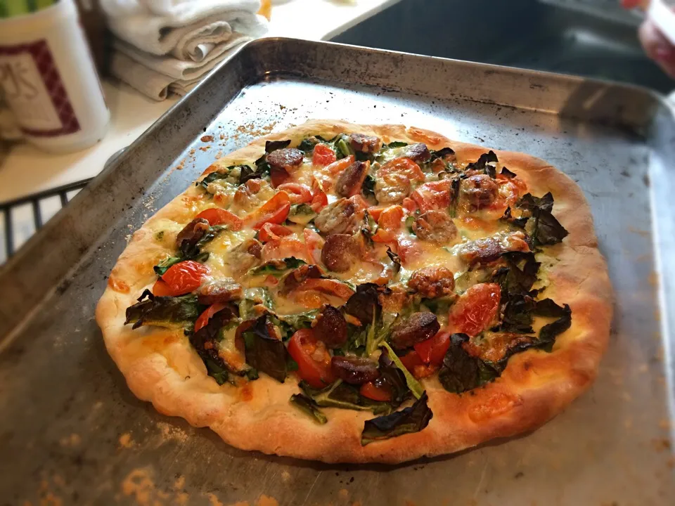 Kale & sausage pizza|satoshi kitahamaさん