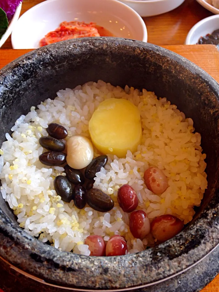 韓国オーガニック皇帝料理、粟と芋のご飯|Masakoさん