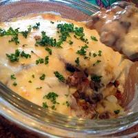 Snapdishの料理写真:quitaさんの料理 Greek moussaka(^^)
昔ギリシアのロドス島で教わったムサカを再現してみました(^^ゞ