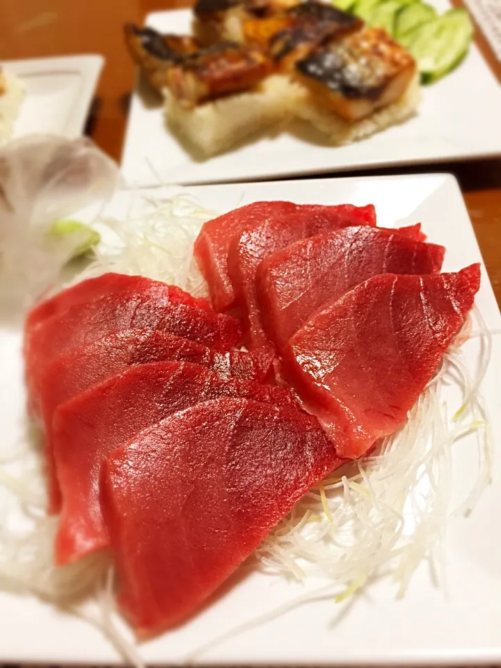 Snapdishの料理写真:マグロお刺身^_^|masasho's momさん