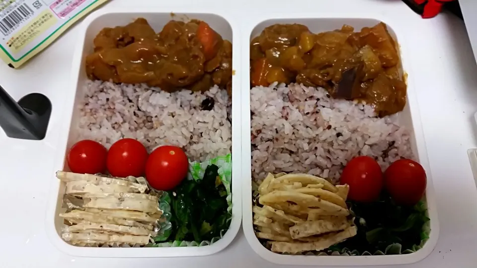 雑穀米カレー弁当|かつこ ともこさん