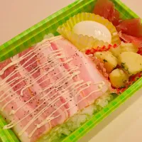 ベーコンマヨ弁当…|びばのんのさん