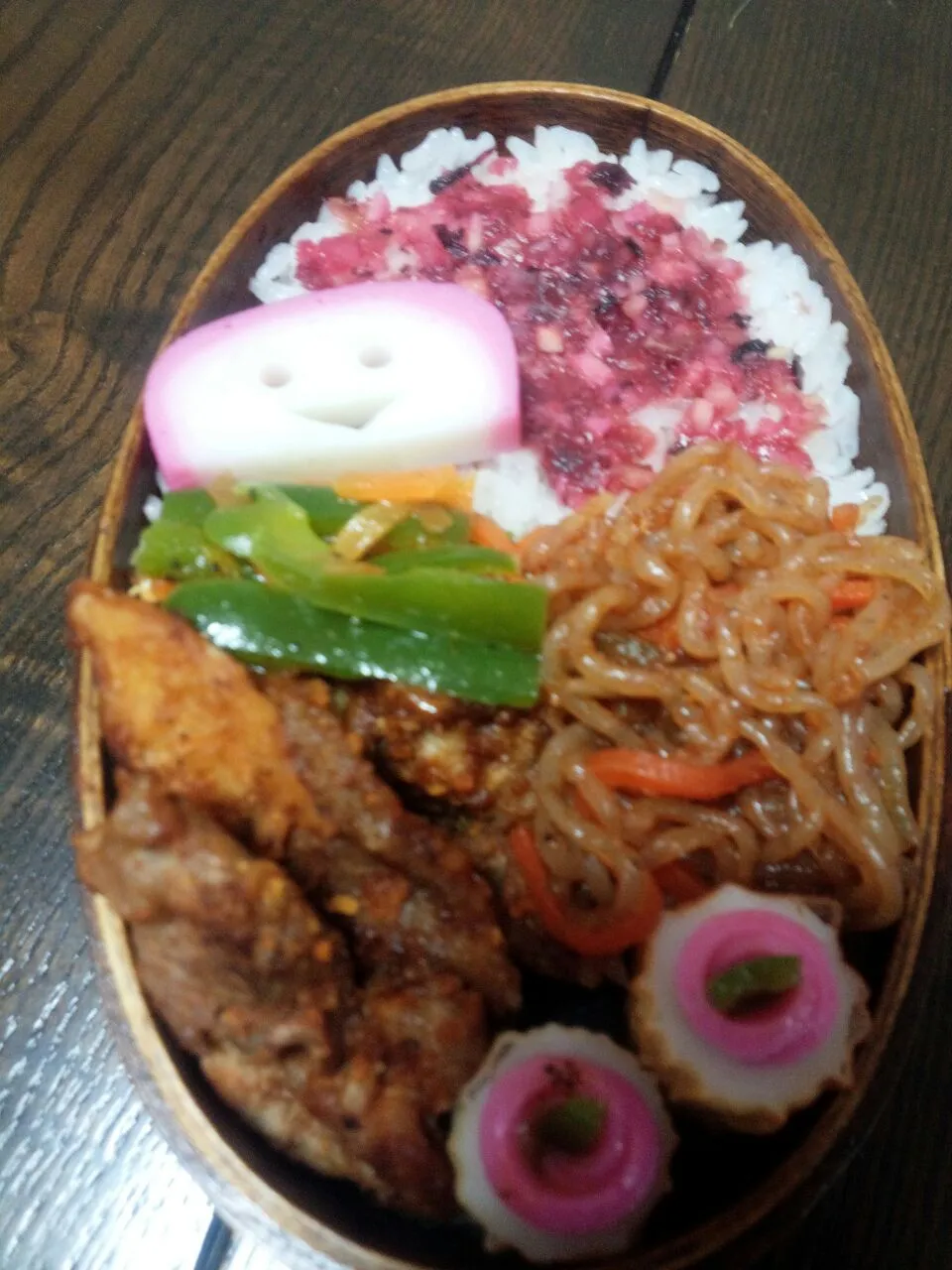 Snapdishの料理写真:2015.1.23 詰めただけお弁当♪|Rachi Hirokoさん