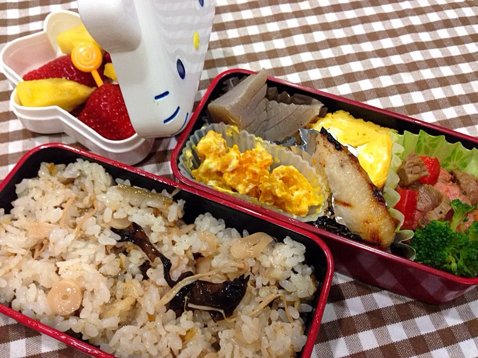 Snapdishの料理写真:1月23日 研修頑張れ弁当 Vol.3|sakuramochiさん