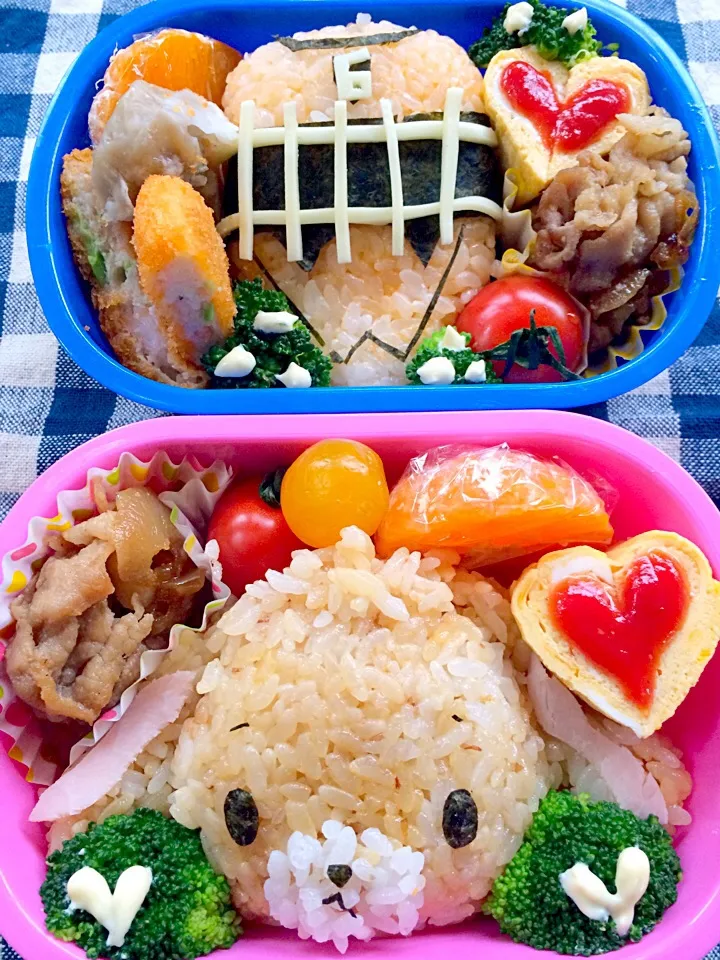 Snapdishの料理写真:Lunch box☆ Ressha Sentai ToQger/6号🚂Akira/ ﾄｯｷｭｳ6&Suger Bunnies♪ｼｭｶﾞｰﾊﾞﾆｰｽﾞ(くろうさ)|🌈Ami🍻さん