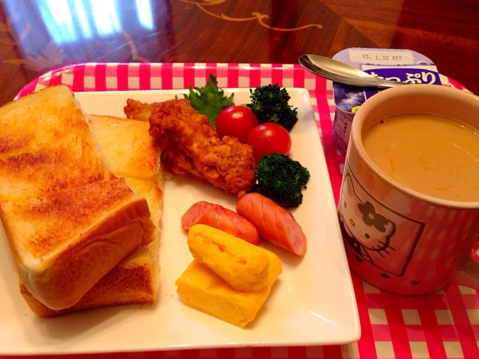 今日の朝ご飯(๑´ڡ`๑)|ちゃたままさん