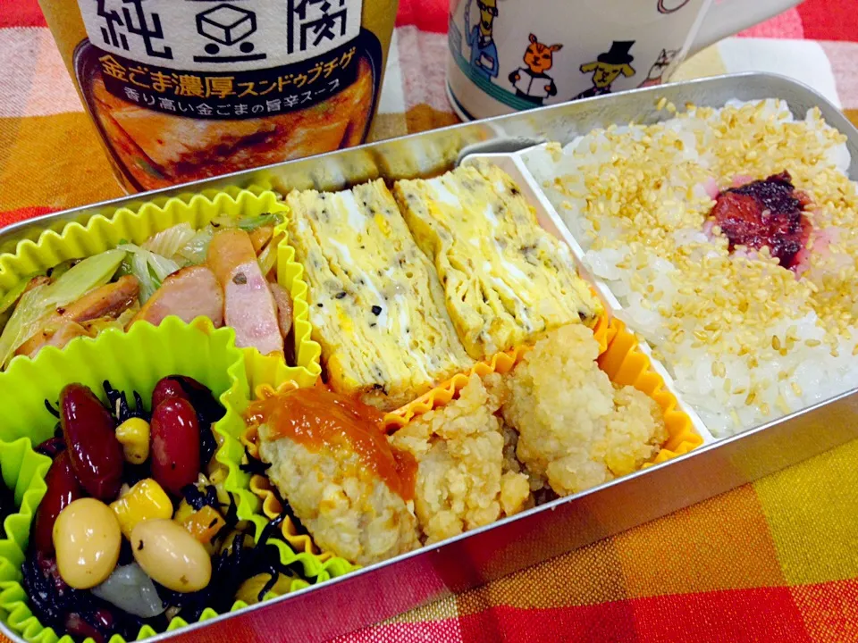 Snapdishの料理写真:闘うオヤジの手づくり弁当『G-BEN』2015.1.23|石田 雅史さん