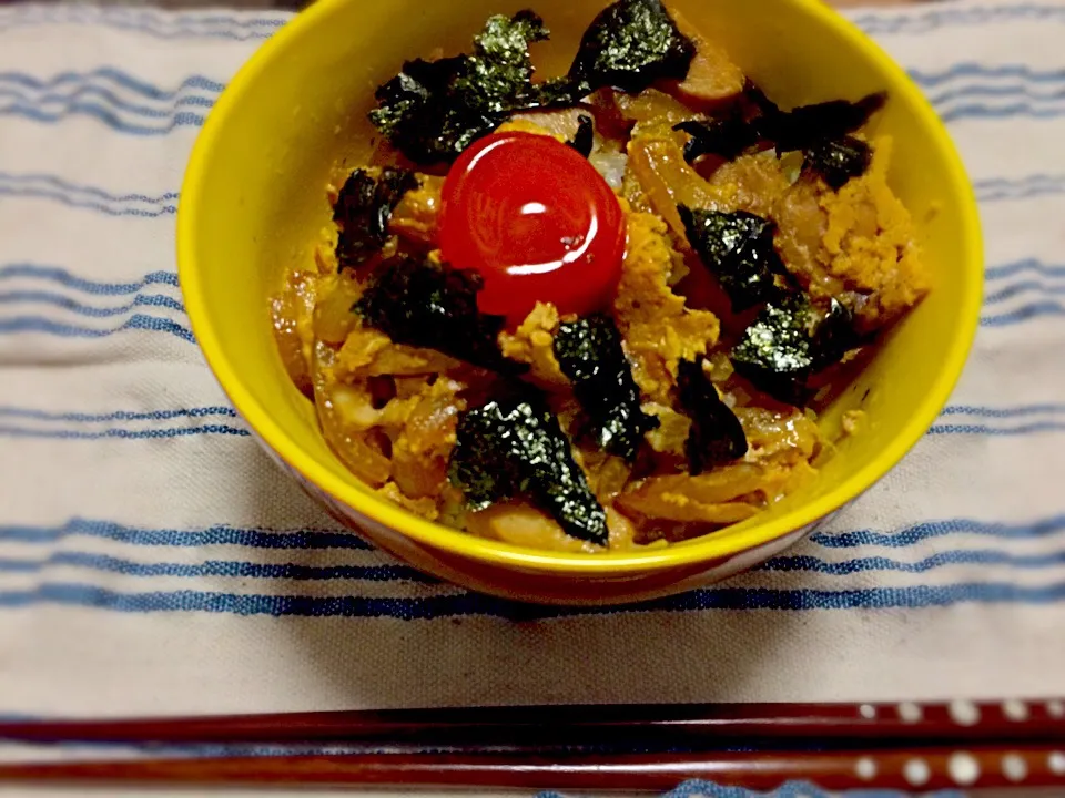 Snapdishの料理写真:醤油漬け玉の親子丼|Ayako  Hosakaさん