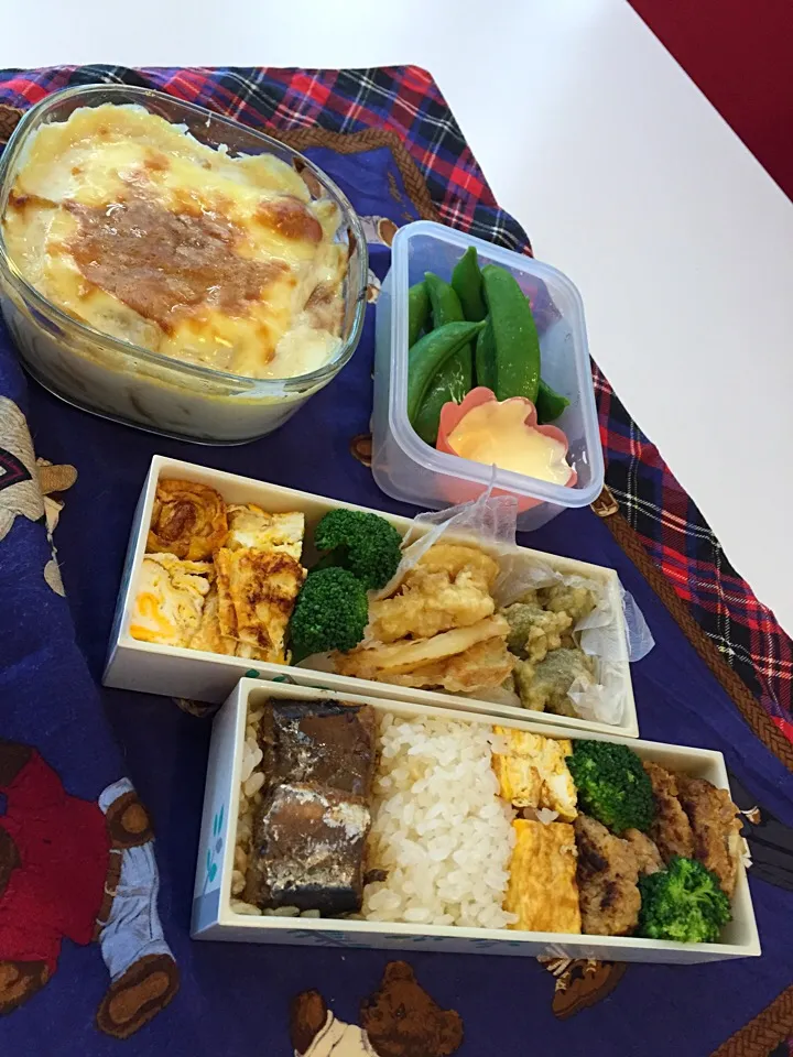 お弁当のおかずは旬のふきのとうと、筍！ハンバーグに卵焼き|Izumynさん