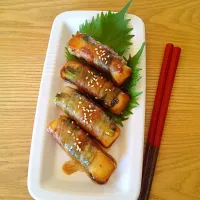 ともちゃんの料理 餅の豚肉巻き♪