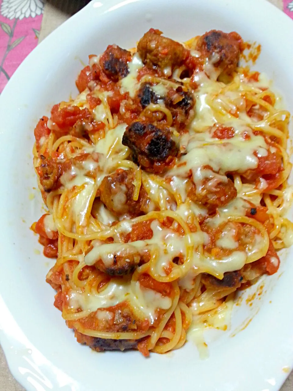 #meatballs baked spaghetti|Miki Jorierose Obispoさん