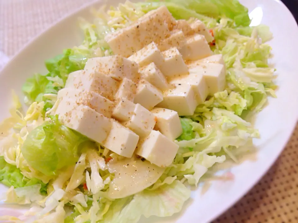 豆腐サラダ😋|アライさんさん