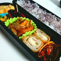 Snapdishの料理写真:2015/01/23の夫弁当|めぐっぺさん