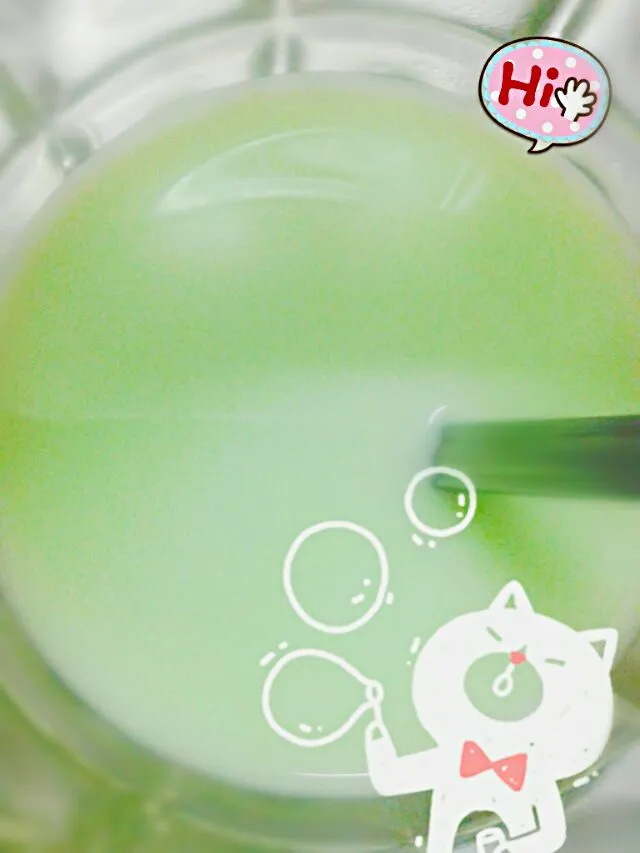 Matcha green tea ☆ #milk #matcha #green #tea|Mkiiさん